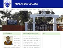 Tablet Screenshot of khagarijancollege.co.in